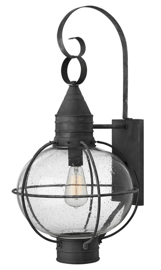 Cape Cod Large Wall Mount Lantern in Aged Zinc