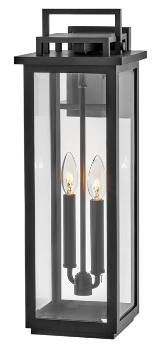 Winthorpe Large Wall Mount Lantern in Black
