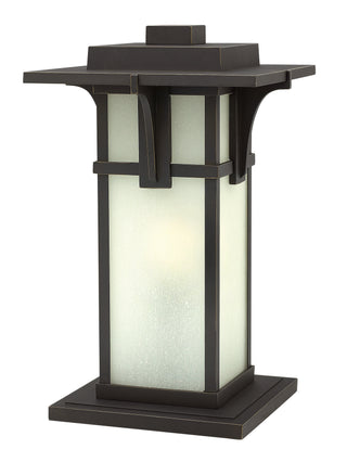 Manhattan Medium Pier Mount Lantern in Oil Rubbed Bronze
