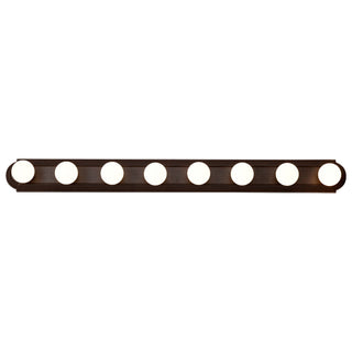 Eight Light Vanity in Mahogany Bronze