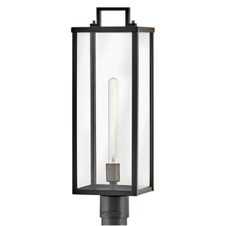 Catalina Large Post Mount Lantern in Black