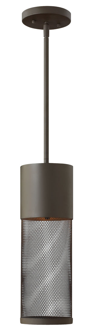 Aria Medium Hanging Lantern in Buckeye Bronze