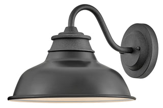 Wallace Medium Wall Mount Barn Light in Aged Zinc