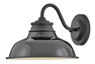 Wallace Medium Wall Mount Barn Light in Museum Black