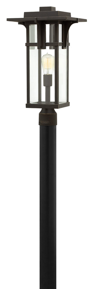 Manhattan Large Post Mount Lantern in Oil Rubbed Bronze