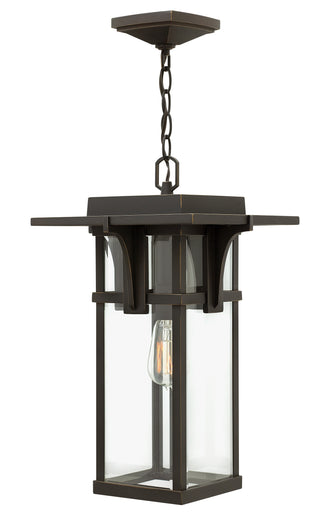 Manhattan Medium Hanging Lantern in Oil Rubbed Bronze