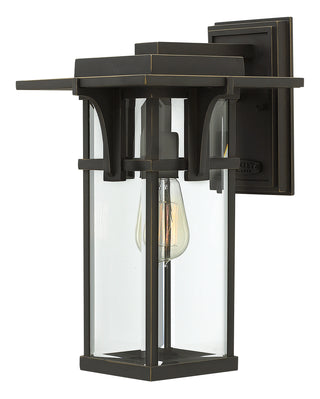 Manhattan Medium Wall Mount Lantern in Oil Rubbed Bronze