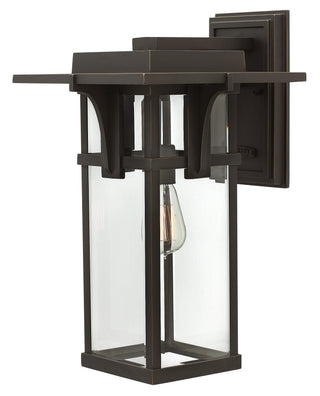 Manhattan Medium Wall Mount Lantern in Oil Rubbed Bronze