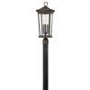 Bromley Large Post Mount Lantern in Oil Rubbed Bronze
