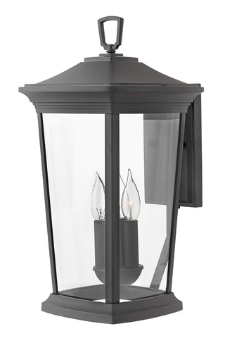 Bromley Medium Wall Mount Lantern in Museum Black