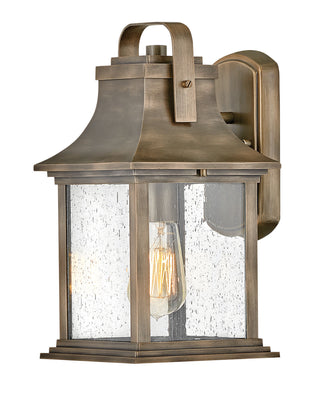 Grant Medium Wall Mount Lantern in Burnished Bronze