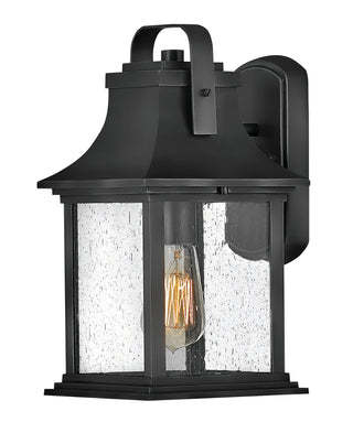 Grant Medium Wall Mount Lantern in Textured Black