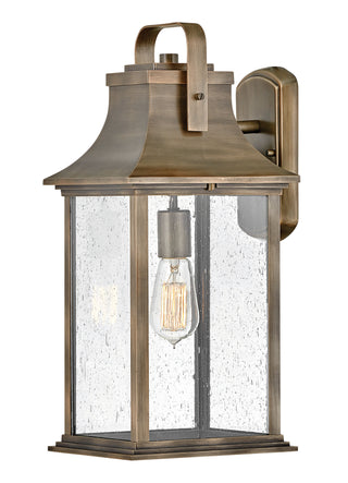 Grant Medium Wall Mount Lantern in Burnished Bronze