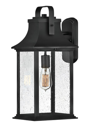 Grant Medium Wall Mount Lantern in Textured Black