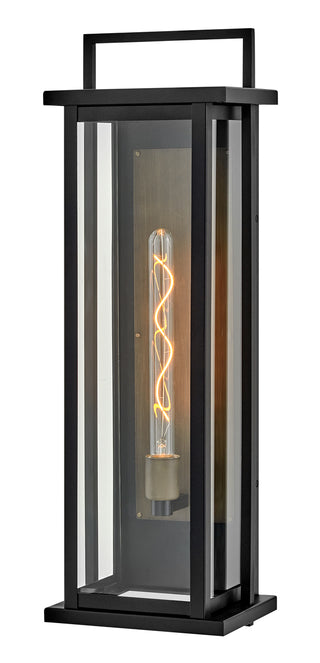Langston Large Tall Wall Mount Lantern in Black