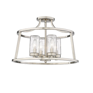 Errol 4-Light Semi-Flush Ceiling Mount Brushed Nickel
