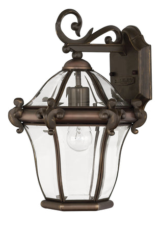 San Clemente Medium Wall Mount Lantern in Copper Bronze