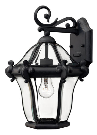 San Clemente Medium Wall Mount Lantern in Museum Black
