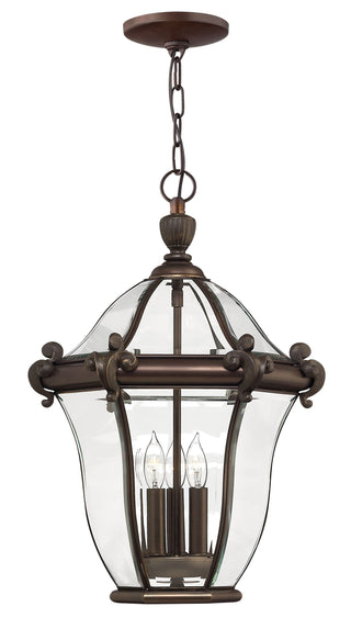 San Clemente Medium Hanging Lantern in Copper Bronze