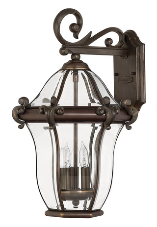 San Clemente Medium Wall Mount Lantern in Copper Bronze