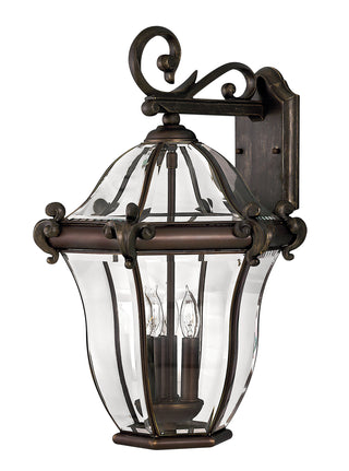 San Clemente Medium Wall Mount Lantern in Copper Bronze
