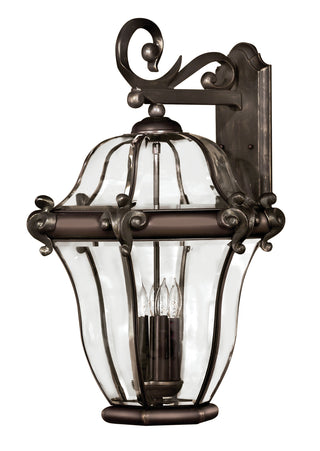 San Clemente Large Wall Mount Lantern in Copper Bronze