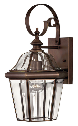 Augusta Medium Wall Mount Lantern in Copper Bronze