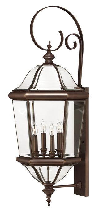 Augusta Extra Large Wall Mount Lantern in Copper Bronze