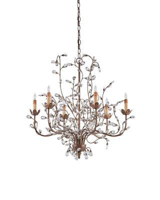 Currey and Company - 9882 - Six Light Chandelier - Crystal Bud - Cupertino