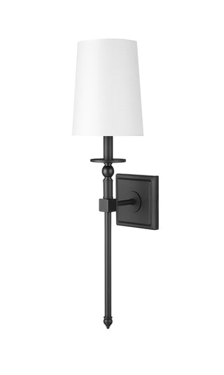 1-Light Wall Sconce Matte Black