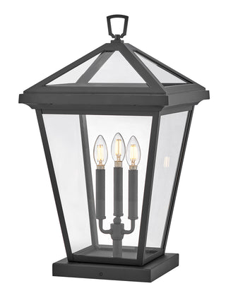 Alford Place Large Pier Mount Lantern in Museum Black