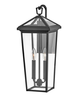 Alford Place Medium Tall Wall Mount Lantern in Museum Black
