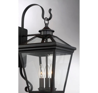 Ellijay Three Light Wall Lantern in English Bronze