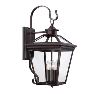 Ellijay Four Light Outdoor Wall Lantern in English Bronze