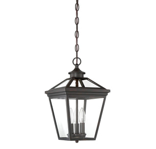 Ellijay Three Light Hanging Lantern in English Bronze