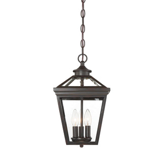 Ellijay Three Light Hanging Lantern in English Bronze