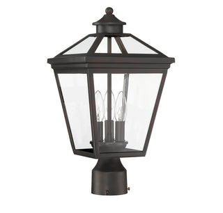 Ellijay Three Light Post Lantern in English Bronze