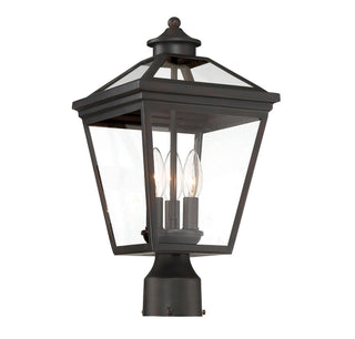 Ellijay Three Light Post Lantern in English Bronze