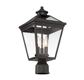 Ellijay Three Light Post Lantern in English Bronze