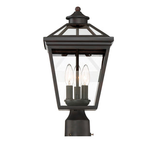 Ellijay Three Light Post Lantern in English Bronze