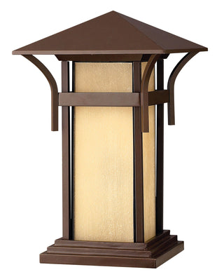 Harbor Medium Pier Mount Lantern 12v in Anchor Bronze