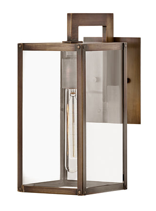 Max Small Wall Mount Lantern in Burnished Bronze