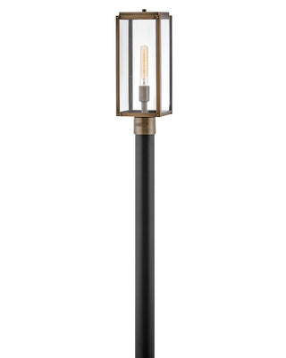 Max Medium Post Mount Lantern in Burnished Bronze