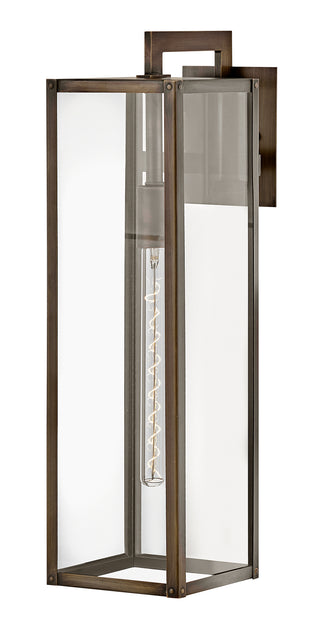 Max Large Wall Mount Lantern in Burnished Bronze