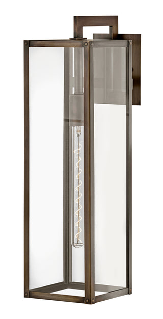 Max Large Wall Mount Lantern in Burnished Bronze
