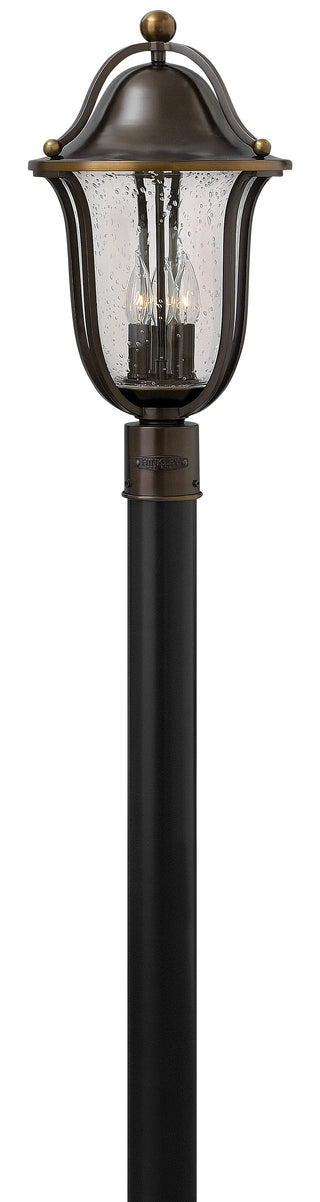Bolla Medium Post Mount Lantern in Olde Bronze