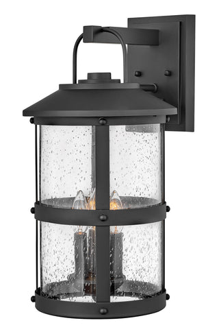 Lakehouse Medium Wall Mount Lantern in Black