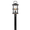 Lakehouse Medium Post Mount Lantern 12v in Aged Zinc