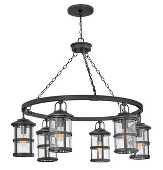 Lakehouse Large Single Tier Chandelier in Black