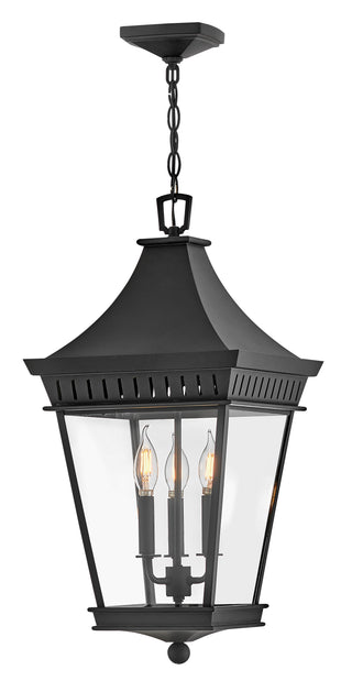 Chapel Hill Large Hanging Lantern in Museum Black